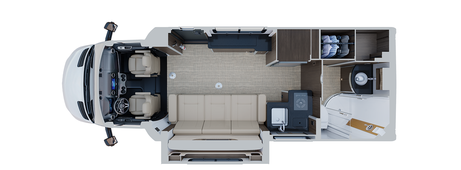 Airstream Atlas 25MS Floor Plan