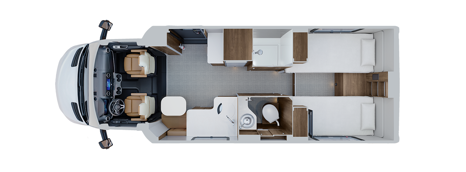 Airstream Atlas 25RT Floor Plan