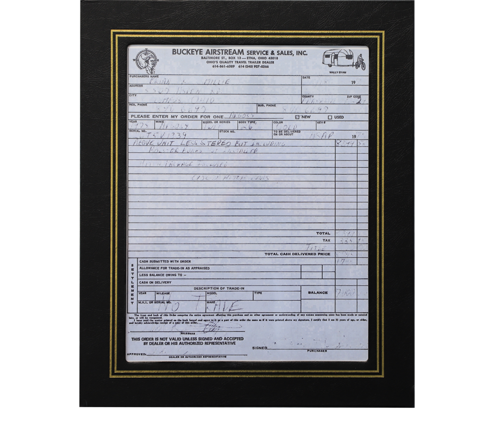 Bruce's First Bill of Sale